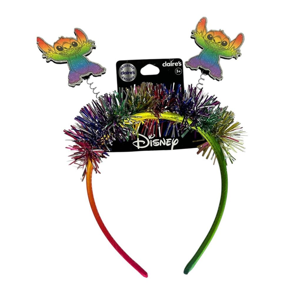 Disney Claires New Bopper Rainbow Headband Stitch‎